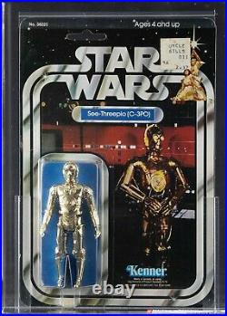 Vintage Kenner Star Wars Figure 21 Back 21B C-3PO AFA 75 (70/80/85) Punched