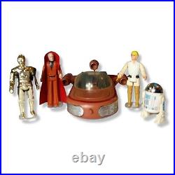 Vintage Kenner Star Wars General Mills Landspeeder and complete set of figures