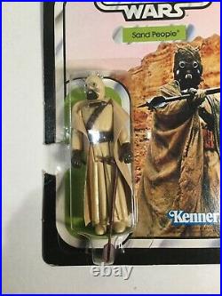 Vintage Kenner Star Wars Sand People Figure On 41 Empire Strikes Back, Back Card
