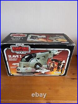 Vintage Palitoy Slave 1 with box, instructions and GW Acrylic Case. 1980