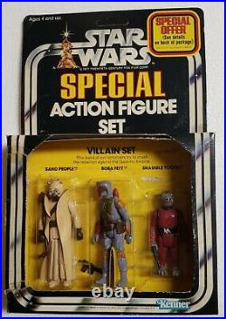 Vintage STAR WARS 1979 Special Action Figure Set Villians Boba Fett Kenner Rare