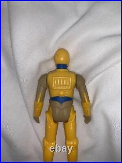 Vintage STAR WARS Droids Cartoon Figure Kenner C-3PO with Coin 1985