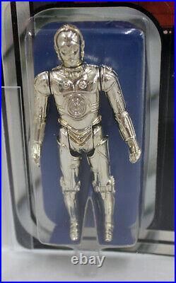 Vintage Star Wars 12 Back-A Carded C-3PO Action Figure AFA 80 (C80 B80 F85) #