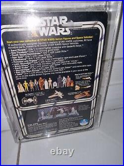 Vintage Star Wars 12 Back A Han Solo small head AFA75 please read description