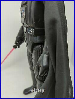 Vintage Star Wars 12 Darth Vader Large Size Action Figure With Light Saber