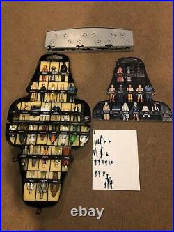 Vintage Star Wars 31 Figure Lot Darth Vader Case weapons mail away display