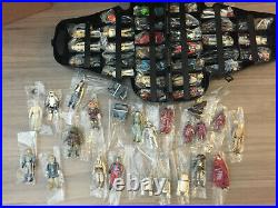 Vintage Star Wars 55 Figure Lot with Original Darth Vader Case 1982 LOT