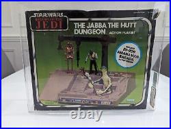 Vintage Star Wars AFA Jabba The Hut Dungeon MISB Last 17 Playset Kenner