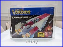 Vintage Star Wars A-WING FIGHTER MISB UKG Graded Droids Vehicle Kenner Boxed
