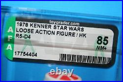 Vintage Star Wars Afa Graded R5-d4 Astro 85 Nm 78 Hk Figures Ls Weapon Kenner Fv