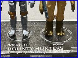 Vintage Star Wars Bounty Hunters Set, Boba Fett, Original With Stand. Complete