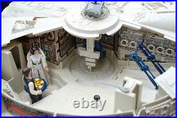 Vintage Star Wars Complete Millennium Falcon Vehicle Kenner + Figures Works