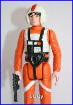 Vintage Star Wars Complete PBP Luke X-Wing Pilot Figure 1978 No COO SCAR