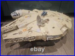 Vintage Star Wars Custom Battle Damaged Millenium Falcon 1979 Kenner Palitoy