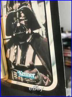 Vintage Star Wars Darth Vader Carded Action Figure ROTJ 1983 77 Back Kenner