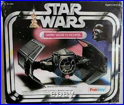 Vintage Star Wars Darth Vader TIE Fighter 1977 & 1977 Darth Vader Figure
