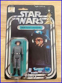 Vintage Star Wars Death Squad Commander Figure 12-back B 1977 Moc Kenner