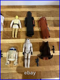 Vintage Star Wars FIRST 12 Figure Lot COMPLETE 1977 ALL ORIGINAL WEAPONS VGC