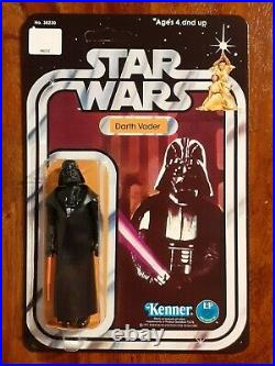 Vintage Star Wars Figure 12 back Recard Set Kenner 1977 R2D2, C3PO. Luke, Jawa