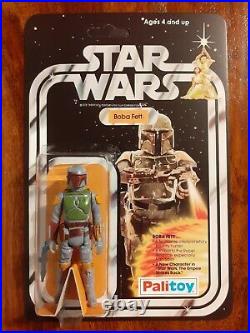 Vintage Star Wars Figure 20 / 21 back Recard Set Palitoy 1978 Boba Fett, Droid