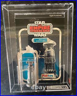 Vintage Star Wars Figure FX-7 UKG 90 Gold with card Palitoy Not AFA