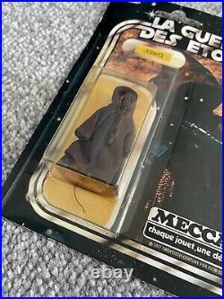 Vintage Star Wars Figure Jawa La Guerre Des Etoiles Meccano MOC Carded