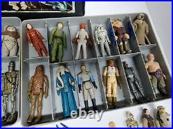 Vintage Star Wars Figure Lot Vinyl Case Weapons Accessories 1977+ Kenner