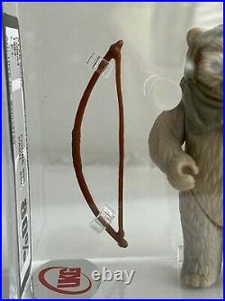 Vintage Star Wars Figure Lumat Ewok Last 17 UKG 80% (80/85) New Laser Cut Case