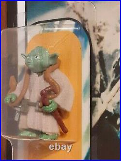 Vintage Star Wars Figure Yoda (Brown Snake) Recard 1980 ESB 41 Back