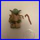 Vintage Star Wars Figure Yoda With Brown Snake With Original Stick And Belt