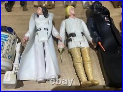 Vintage Star Wars Figures Collection & Cards With Weapons Collect In Person Only
