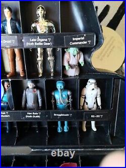 Vintage Star Wars Figures with original Darth Vader Carry Case and weapons