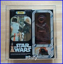 Vintage Star Wars JAWA LARGE SIZE 12 Figure doll AFA 80 80/85/85 12 back 1978