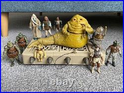 Vintage Star Wars Jabba The Hut Playset Complete plus Figures Salacious crumb