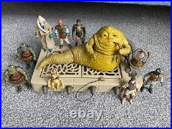 Vintage Star Wars Jabba The Hut Playset Complete plus Figures Salacious crumb