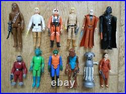 Vintage Star Wars Lot Kenner Figures + Collector Case 1977-1983