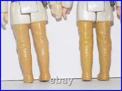 Vintage Star Wars Luke Farmboy 1977 No COO Pink & Pale Variant Figures Lot