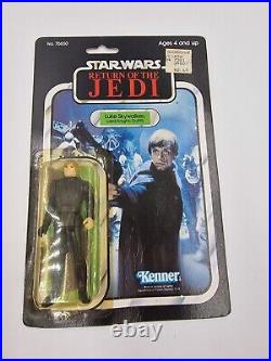 Vintage Star Wars Luke Skywalker Jedi Knight Figure Rotj 77 Back Moc 1983