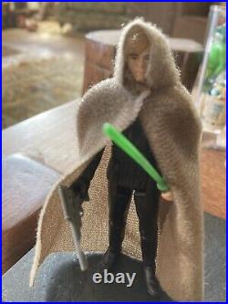 Vintage Star Wars Luke Skywalker Jedi Knight Green Light saber sabre and blaster