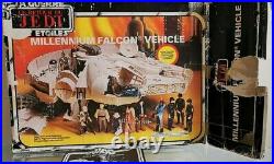 Vintage Star Wars Millenium Falcon 1983 & 1977-83 Magnificent 7 Kenner Figures