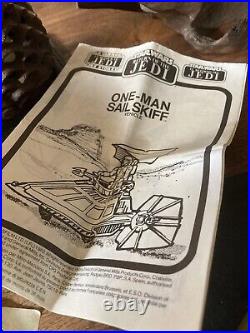 Vintage Star Wars One-Man Sail Skiff with instructions RTOJ boxed 1983 Mini Rig