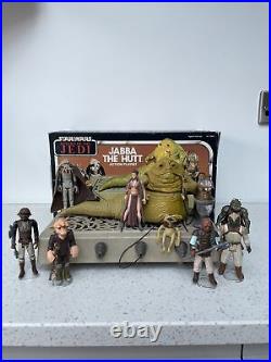 Vintage Star Wars Original Kenner 1983 Jabba The Hutt playset With Figures & Box