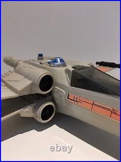 Vintage Star Wars Original Kenner Palitoy 1980 Grey X-wing Fighter working wings