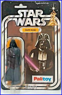 Vintage Star Wars PALITOY 12c Back DARTH VADER carded figure MOC sealed
