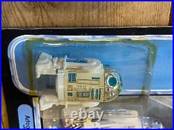 Vintage Star Wars POTF R2D2 Pop Up Sabre Carded Sealed on Custom Card