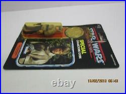 Vintage Star Wars Potf Luke Skywalker Battle Poncho Moc Action Figure Last 17