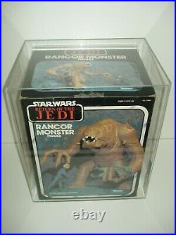 Vintage Star Wars Rancor Monster Big Figure AFA 75 EX+NM ROTJ MISB Kenner 1984