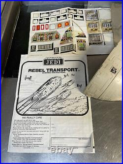 Vintage Star Wars Rebel Transport Complete Boxed Instructions Decals