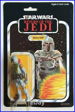 Vintage Star Wars Return Jedi Palitoy 45 Back Boba Fett Toy Toni Moc Figure
