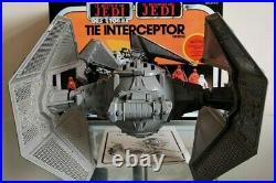 Vintage Star Wars TIE Interceptor 1983 Instr. & Pilot Figure (Box/Inserts Repro)